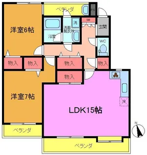 フェアリークリスタル市川【1階】の間取り