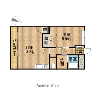 グランディールI【2階】の間取り