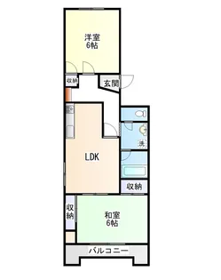 第一グリーンハイツ松縄【1階】の間取り