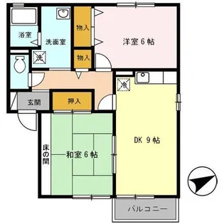 グリーンコート I【1階】の間取り