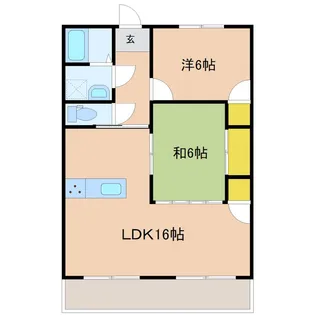 ファミリー宮田【3階】の間取り