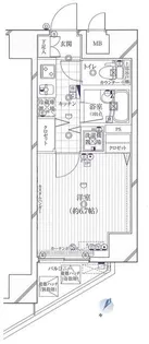 ガリシアヒルズ六本木【15階】の間取り