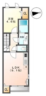 StarTerrace榴ヶ岡【1階】の間取り
