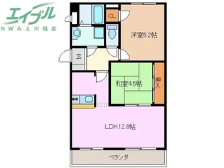 エンタープライズ川越【2階】の間取り