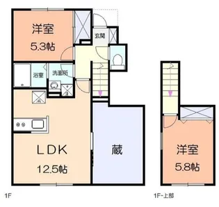Sunny Court L【1階】の間取り
