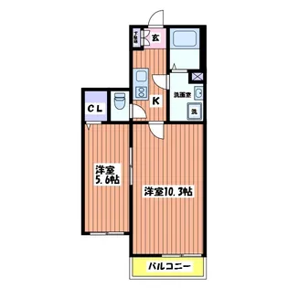 エクセラン柴崎町【3階】の間取り