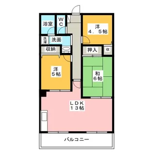シャレード21【3階】の間取り