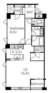 小田急コアロード六本木フロンテ【4階】の間取り