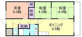 サングリーン中島【1階】の間取り
