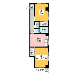 要町レジデンス【2階】の間取り