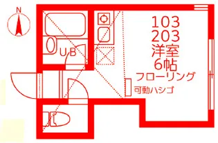 ユナイト富士見ベル・エポック【1階】の間取り