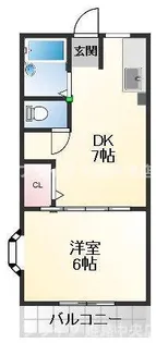ハイツカジワラ【2階】の間取り