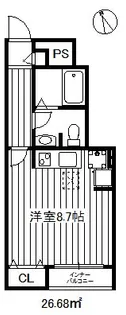 フォンターナ羽沢 C【1階】の間取り