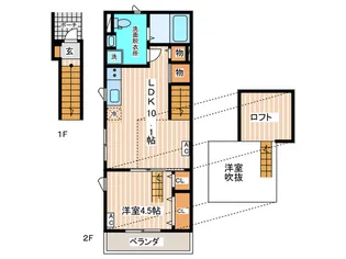 BluhenHeim小竹【2階】の間取り