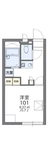 レオパレスシャルマンII【2階】の間取り