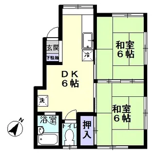 水本ハイツ【2階】の間取り