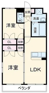 ミウ・ベリーベル【1階】の間取り