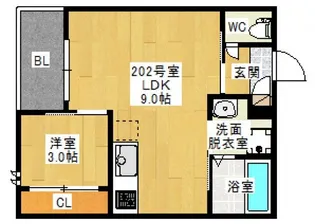 Regalest 東雲【2階】の間取り