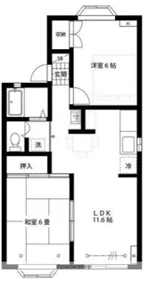 メンバーズタウン厚木【1階】の間取り