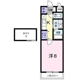 ジュピター桂【2階】の間取り