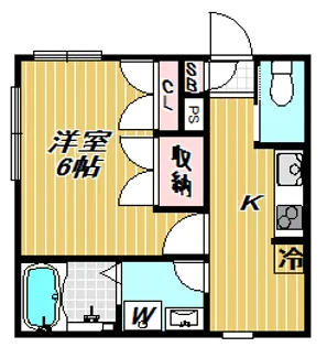 グレース戸越【1階】の間取り