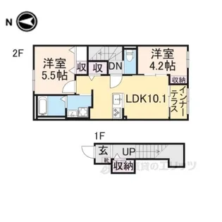 リントゥコト【2階】の間取り
