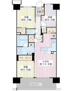 エアーズガーデン新浦安【4階】の間取り