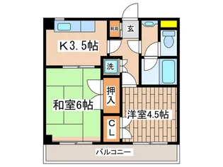 千代田マンション【4階】の間取り