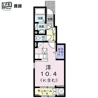 アーベントレーテII【1階】の間取り