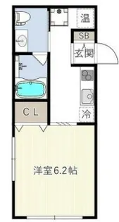 ハーモニーフラッツ不動前【4階】の間取り