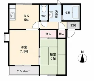 ヴィラカエデI【2階】の間取り