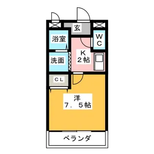 ドエルYS【2階】の間取り