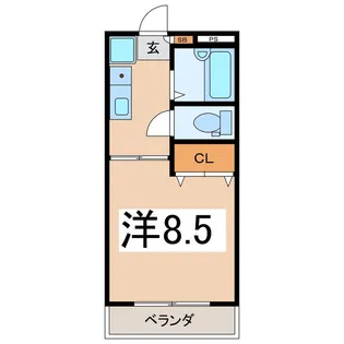 レジデンスピュア【2階】の間取り