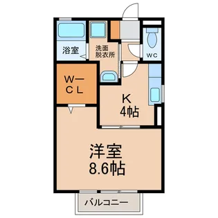 アドバンス小牧A・B【2階】の間取り