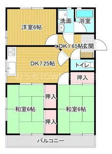 ベイサイドパレス【2階】の間取り