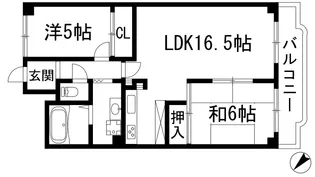 清荒神アーバンライフ【1階】の間取り
