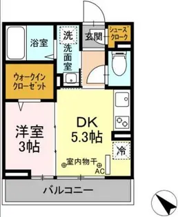 グリシーナマスダヤ【3階】の間取り