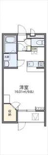 レオパレス我孫子【1階】の間取り