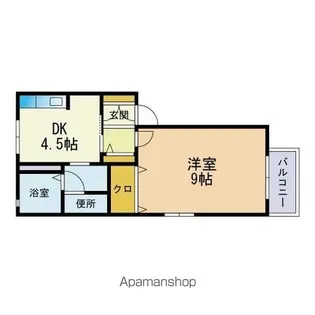 ラ・クール箱崎IIーB棟【1階】の間取り
