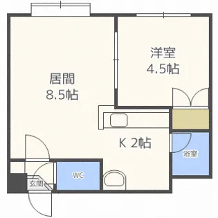 セントポーリア六番館【3階】の間取り