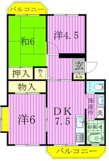 メゾンコグレ【3階】の間取り