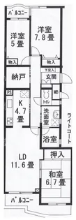 フェニックスコート一橋学園【3階】の間取り