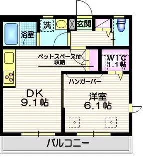 Bell Deer【2階】の間取り