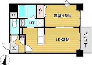 シュクル医大南【6階】の間取り