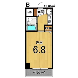 リシェス二条【3階】の間取り