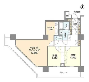 豊洲シエルタワー【9階】の間取り
