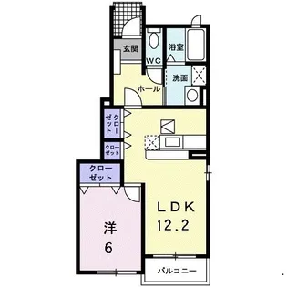 シャトール・タカII【1階】の間取り