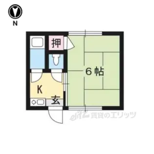 平安荘【1階】の間取り