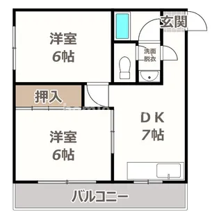 千扇白鷺【4階】の間取り