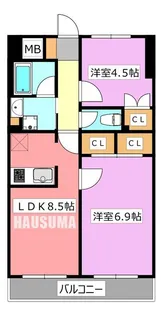 コンフォリア赤羽岩淵【1階】の間取り